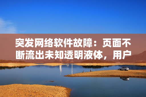 突發網絡軟件故障：頁面不斷流出未知透明液體，用戶急需解決方案