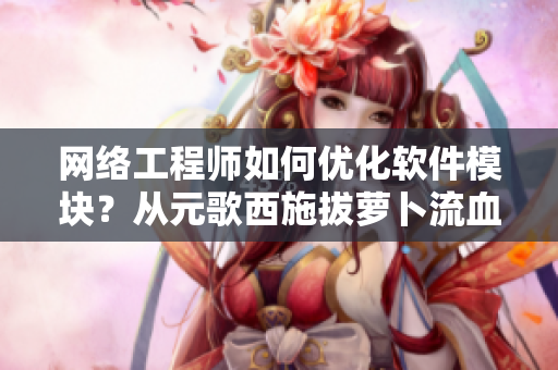 網絡工程師如何優化軟件模塊？從元歌西施拔蘿卜流血中獲得的啟示