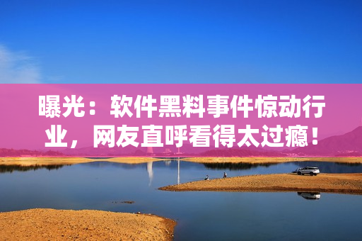 曝光：軟件黑料事件驚動行業，網友直呼看得太過癮！