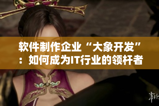 軟件制作企業(yè)“大象開發(fā)”：如何成為IT行業(yè)的領(lǐng)桿者