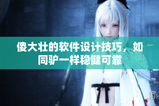 傻大壯的軟件設(shè)計技巧，如同驢一樣穩(wěn)健可靠