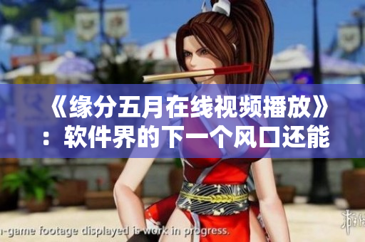 《緣分五月在線視頻播放》：軟件界的下一個風口還能是什么？