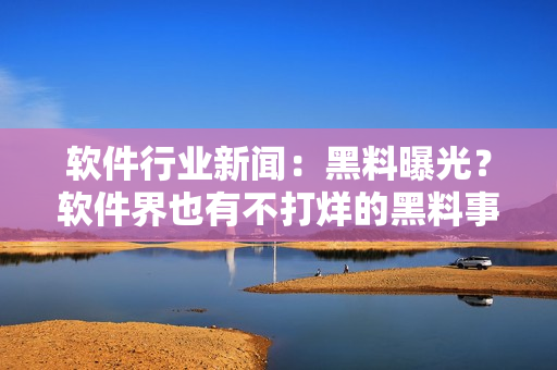 軟件行業(yè)新聞：黑料曝光？軟件界也有不打烊的黑料事件！