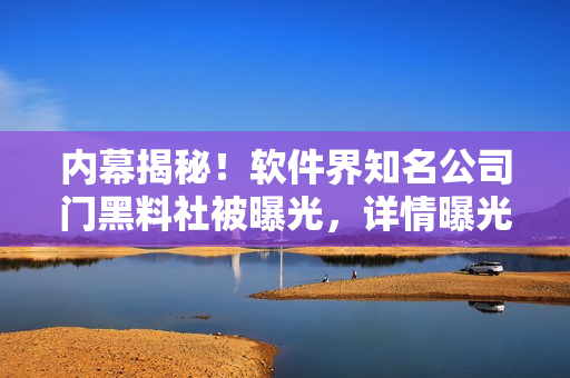 內幕揭秘！軟件界知名公司門黑料社被曝光，詳情曝光！