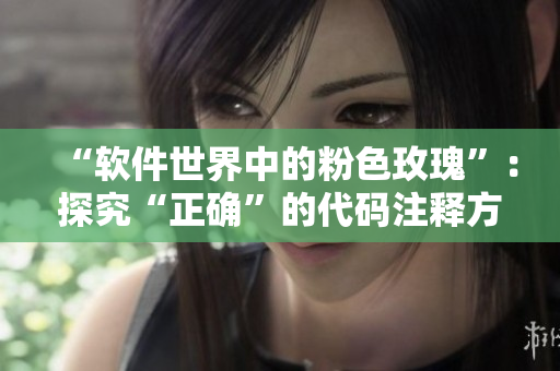 “軟件世界中的粉色玫瑰”：探究“正確”的代碼注釋方式