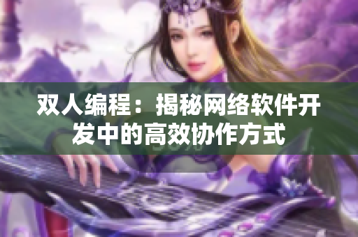 雙人編程：揭秘網(wǎng)絡(luò)軟件開(kāi)發(fā)中的高效協(xié)作方式