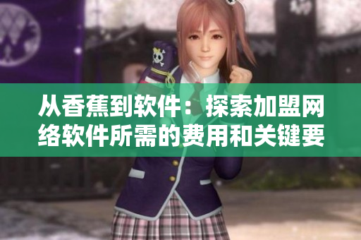 從香蕉到軟件：探索加盟網(wǎng)絡軟件所需的費用和關鍵要素
