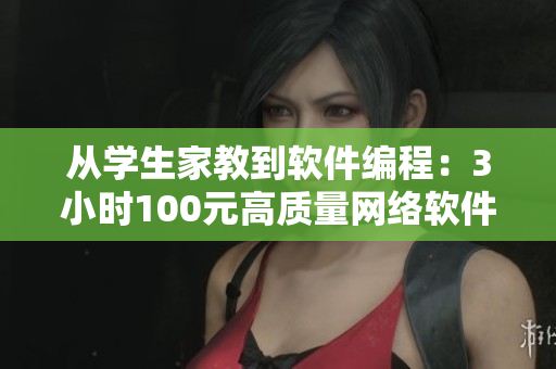 從學生家教到軟件編程：3小時100元高質量網絡軟件教學電話