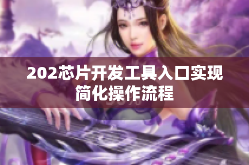 202芯片開發(fā)工具入口實現(xiàn)簡化操作流程