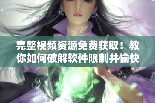 完整視頻資源免費(fèi)獲取！教你如何破解軟件限制并愉快編寫軟件