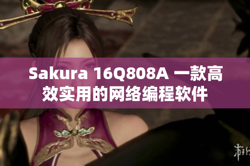 Sakura 16Q808A 一款高效實用的網絡編程軟件