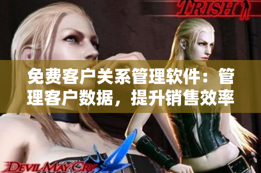 免費客戶關系管理軟件：管理客戶數據，提升銷售效率。