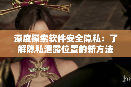 深度探索軟件安全隱私：了解隱私泄露位置的新方法