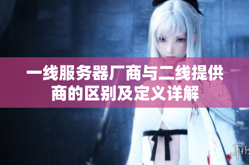 一線服務器廠商與二線提供商的區別及定義詳解