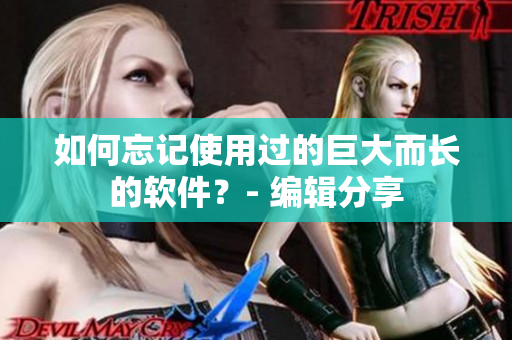 如何忘記使用過的巨大而長的軟件？- 編輯分享