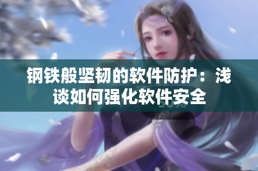 鋼鐵般堅韌的軟件防護：淺談如何強化軟件安全