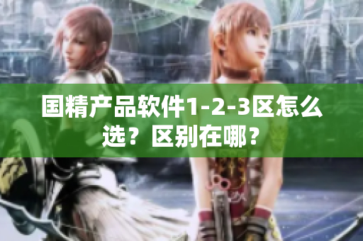 國精產品軟件1-2-3區怎么選？區別在哪？
