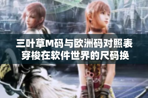 三葉草M碼與歐洲碼對照表 穿梭在軟件世界的尺碼換算秘籍