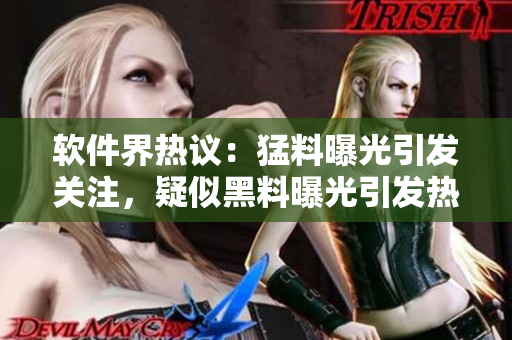 軟件界熱議：猛料曝光引發(fā)關(guān)注，疑似黑料曝光引發(fā)熱議！