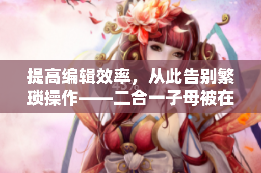 提高編輯效率，從此告別繁瑣操作——二合一子母被在軟件編寫中的應用