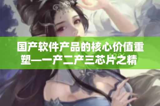 國(guó)產(chǎn)軟件產(chǎn)品的核心價(jià)值重塑―一產(chǎn)二產(chǎn)三芯片之精 essence