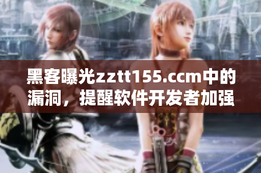 黑客曝光zztt155.ccm中的漏洞，提醒軟件開發者加強安全措施