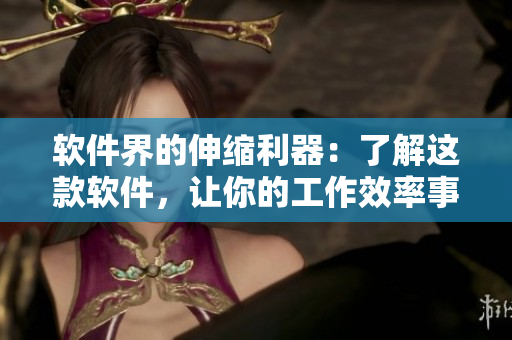 軟件界的伸縮利器：了解這款軟件，讓你的工作效率事半功倍！
