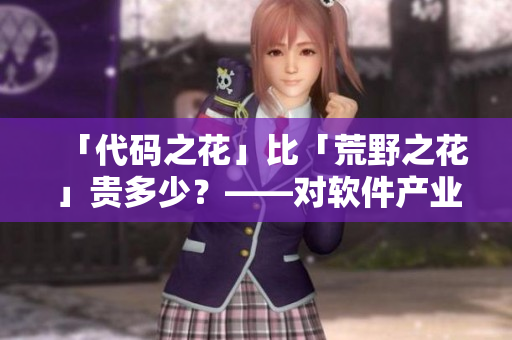 「代碼之花」比「荒野之花」貴多少?——對(duì)軟件產(chǎn)業(yè)的思考 「代碼之花」比「荒野之花」貴多少?——對(duì)軟件產(chǎn)業(yè)的思考