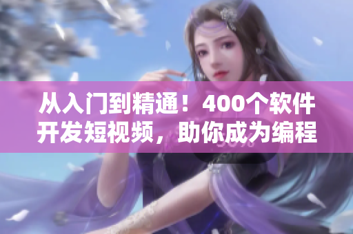 從入門到精通!400個軟件開發短視頻,助你成為編程大師 從入門到精通!400個軟件開發短視頻,助你成為編程大師