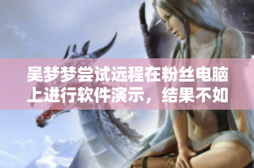 吳夢夢嘗試遠程在粉絲電腦上進行軟件演示,結果不如意! 吳夢夢嘗試遠程在粉絲電腦上進行軟件演示,結果不如意!
