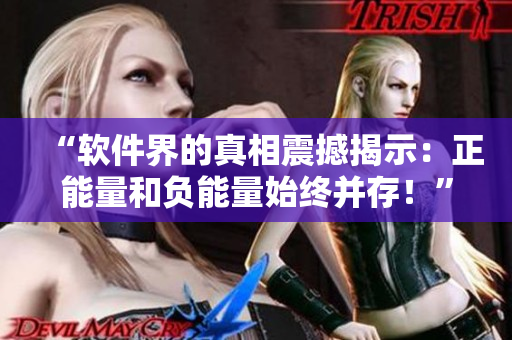 “軟件界的真相震撼揭示：正能量和負能量始終并存！”