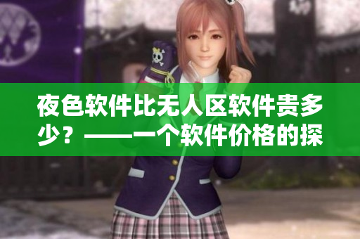 夜色軟件比無人區軟件貴多少？——一個軟件價格的探究