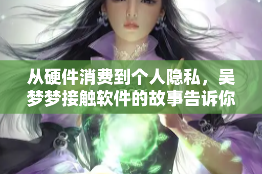 從硬件消費到個人隱私，吳夢夢接觸軟件的故事告訴你：數據安全重要性。