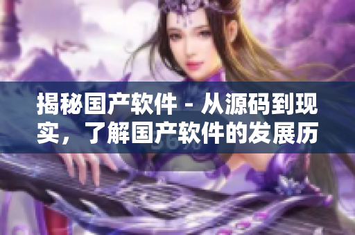 揭秘國產軟件 - 從源碼到現實，了解國產軟件的發展歷程與市場現狀